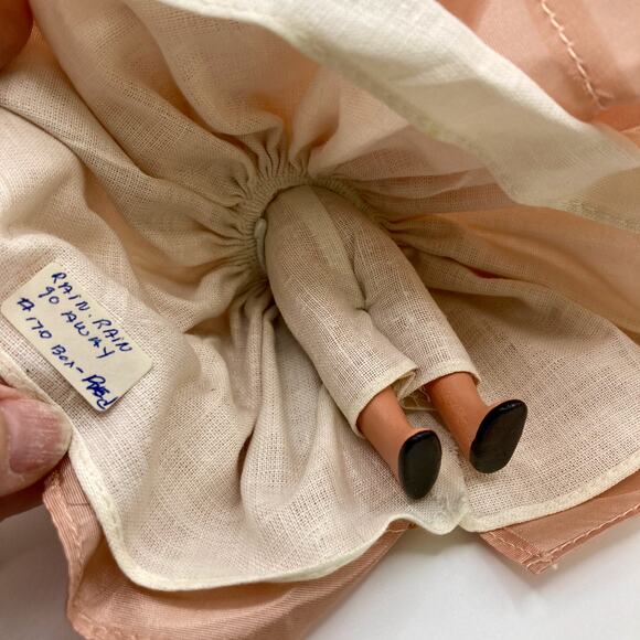 Vintage 40s Nancy Ann Storybook Doll 5.5" Rain Rain, Go Away #170 Bisque EUC - Picture 5 of 8